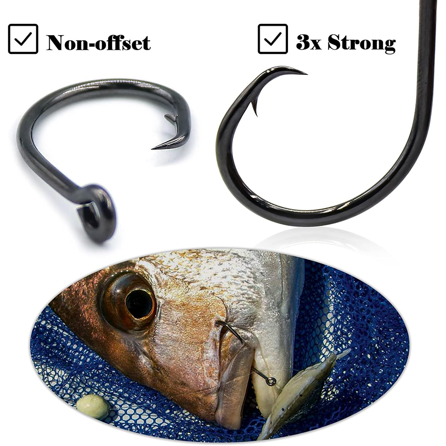 Mata Kail Lingkaran 3X Kuat un - Fishing Hook Assortment ulasan dan harga