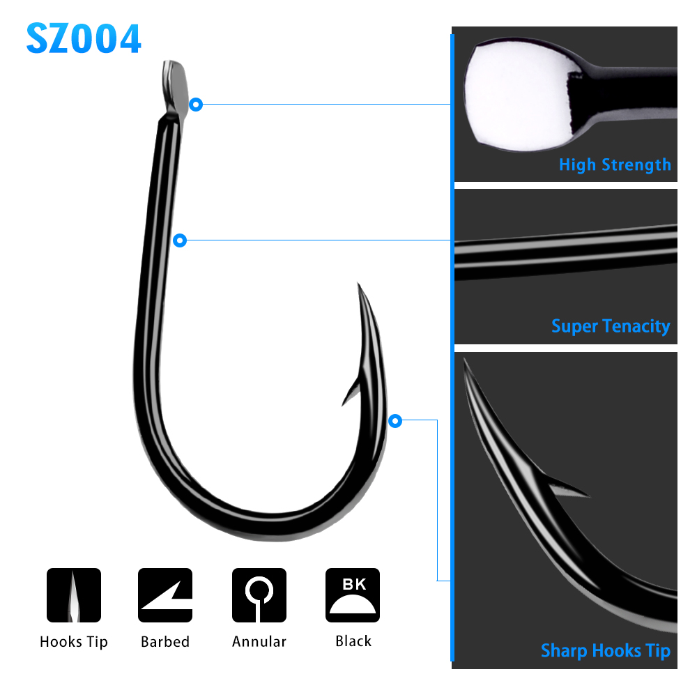 PROBEROS Kail Pancing 200pcs 1 - Fishing Hook Offset ulasan dan harga
